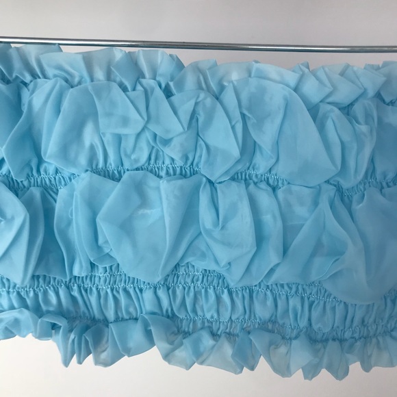 Baby Blue Ruffle Bandeau 🦋 - Picture 2 of 4